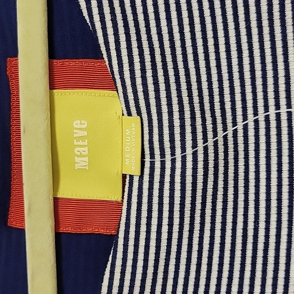 Maeve from Anthropologie asymmetrical dress women's sz medium NWOT red white blu - Picture 4 of 6